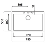 Artusi Granitek Series Single Bowl Sink - AGS791B
