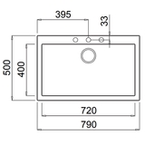 Artusi Granitek Series Single Bowl Sink - AGS791W