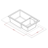 Artusi Double Bowl Sink - AGS812B