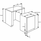 Artusi Fully Integrated Bar Fridge - AINT119-2
