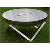 ALFRED RIESS Fire Pit Cover - Large Stainless - AR-COV-L79-SS