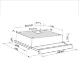 Artusi 60cm Slideout Rangehood - ASO601RX