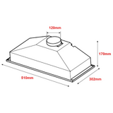 Artusi 51cm Under Cupboard Rangehood - AUM51X