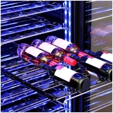 Schmick Black Upright Black Glass Door Dual Zone Drawer Wine And Beverage Refrigerator - Model BD425D-X-B