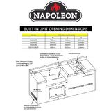 Napoleon LEX Black Built-in  BBQ 730 Natural Gas - BILEX730RBINK-AU