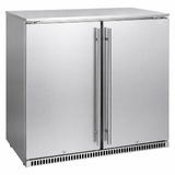 Double Door Solid Stainless Steel - BODD-S-SS