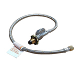 BeefEater Braided Stainless Steel Hose & Regulator 900mm SS Hose 3/8"SA - BS040208