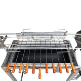 Cyprus Grill NEW with height adjustment Stainless Steel BBQ Spit Rotisserie - CG-0707C