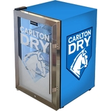 Carlton Dry MID Blue Tropical Glass Door Mini Bar Fridge - 80 Cans Left Hinged EC68L-SSH-DRY - EC68L-SSH-DRY-MID