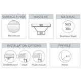 Abey Alfresco Party 320 Single Bowl Sink with Accessories - FRAP320