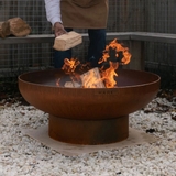 Hark Luca 80 Corten Steel Fire Pit 80 cm