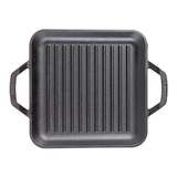 LODGE - CAST IRON 11 INCH CHEF STYLE SQUARE GRILL PAN (NEW) - LC11SGP