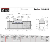 The MONACO - 2845mm Euro Alfresco Kitchen