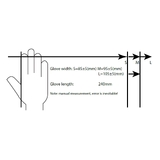Outdoor Magic Diamond Textured Black Nitrile Glove - NITGLV-L