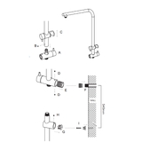 316 Marine Grade Stainless Steel Round Showerhead (250mm) & Handshower - RHS09-316