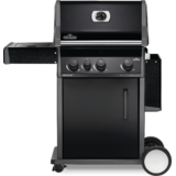 Napoleon Rogue 3 Burner Black NG - Side Infra Red Burner + CI Grills - RXT425SIBPK-1-AU