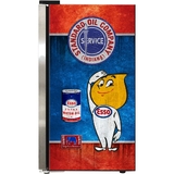 ESSO Schmick Vintage Fuel Pump Triple Glazed Alfresco Bar Fridge With LED Strip Lights - SC88-FP-ESSO  