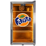 Official Fanta branded Outdoor Triple Glazed Alfresco Bar Fridge With Led Strip Lights - SC88-SS-F01