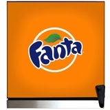 Official Fanta branded Outdoor Triple Glazed Alfresco Bar Fridge With Led Strip Lights - SC88-SS-F03
