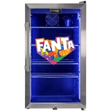 Official Fanta branded Outdoor Triple Glazed Alfresco Bar Fridge With Led Strip Lights - SC88-SS-F09