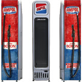 Ampol Fuel Pump Skinny Glass Door Upright Cool Retro Bar Fridge