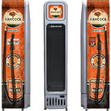 Schmick Hancock Fuel Pump Skinny Glass Door Upright Cool Retro Bar Fridge - SK135-FP-HANCOCK