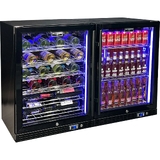 Schmick Quiet Running Under Bench Beer Wine Combination Fridge - Model SK156-COMBO-BM