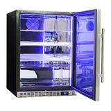 Schmick Quiet Running Front Venting Under Bench Solid Stainless Door Bar Fridge - Model SK156R-SD