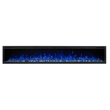 Modern Flames Spectrum 100 Inch Slimline Electric Fireplace with Log Set - SPS-100B/AUS