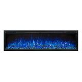 Modern Flames Spectrum 60 Inch Slimline Electric Fireplace with Log Set SPS-60B/AUS