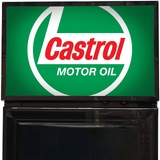 Castrol Fuel Pump Branded Skinny Upright Bar Fridge - SS-P160-FP-CASTROL