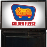Golden Fleece Fuel Pump Branded Skinny Upright Bar Fridge - SS-P160-FP-FLEECE