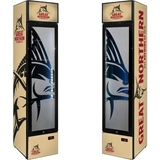 Great Northern Branded Skinny Upright Bar Fridge - SS-P160-GOLD-V2