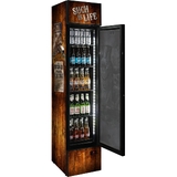 Ned Kelly Branded Skinny Upright Bar Fridge - SS-P160FA-NED 
