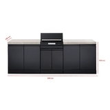 Crossray eXtreme Grey Electric Outdoor Kitchen - TCEK-13