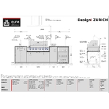 The ZURICH - 2955mm Euro Alfresco Kitchen