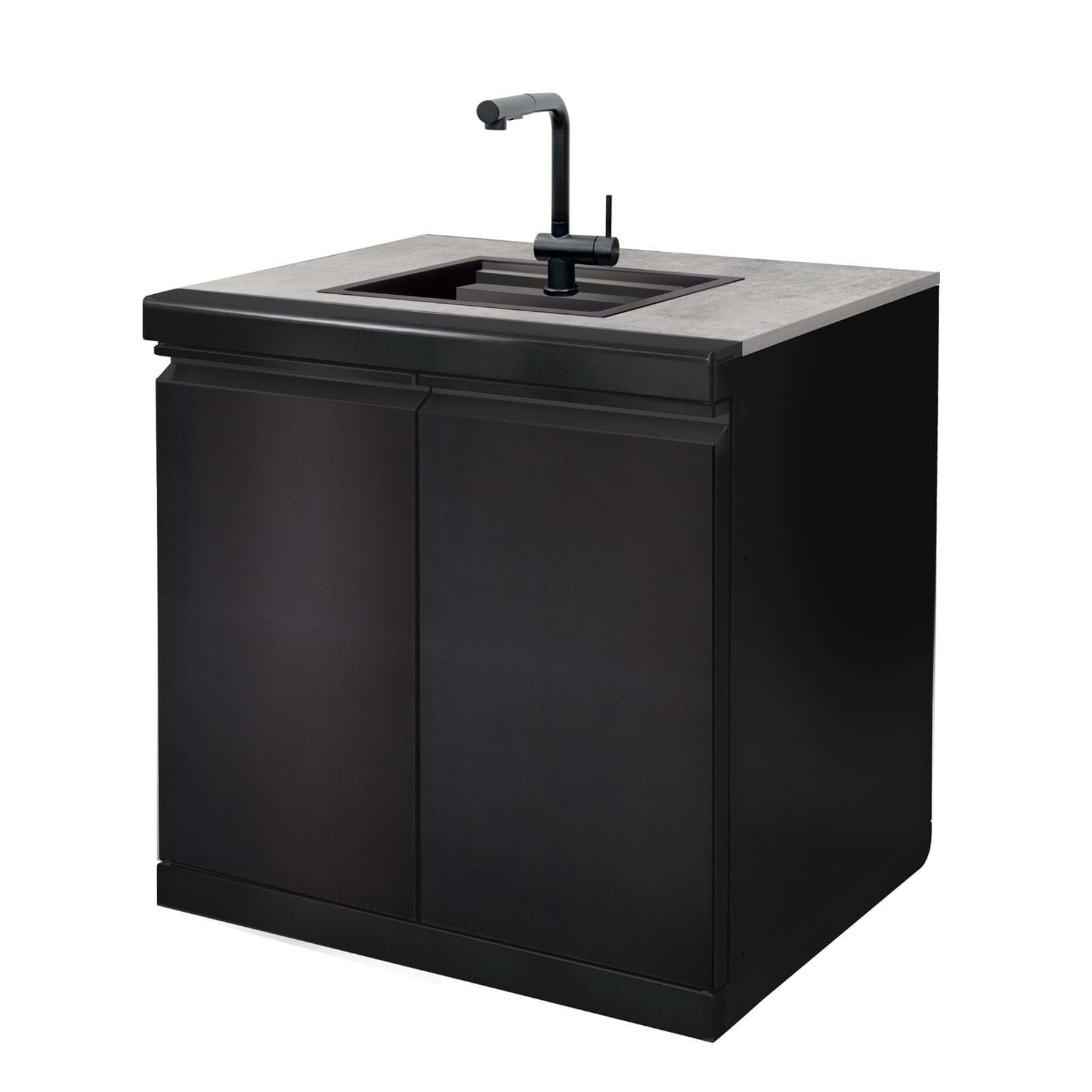 Large View Gasmate Nova MK2 Graphite 6 Burner (LPG) BBQ Outdoor Kitchen - BQ29FA-BUNDLE