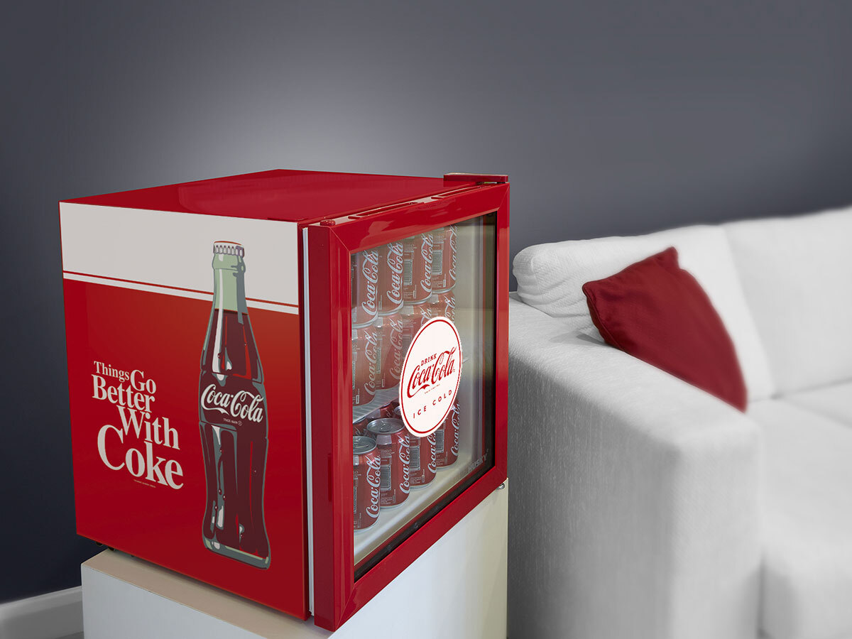 coca cola fridge husky