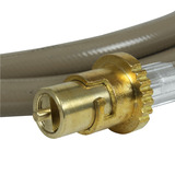 10mm Gas Heater hose assembly 3/8 BSP FF x Male bayonet x 3000mm