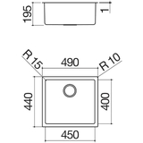 Barazza R15 Single Bowl - 1X4540I