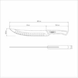 Tramontina Churrasco Black 10" Butcher Knife - 22841110