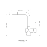 Abey Schock Alfresco Laios Pull-Out Kitchen Mixer Tap - 517120