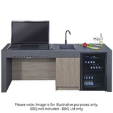 Artusi BBQ Flat Lid Matte Black - ABFLATMB