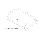 Artusi Roasting Hood Matte Black - ABHOODMB