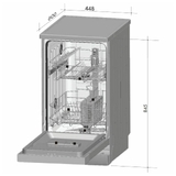 Artusi 45cm Freestanding Dishwasher Stainless Steel - ADW4501X