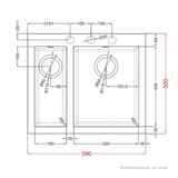 Artusi 1 and 1/4 Bowl Sink - AGS592B