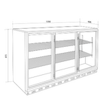 Artusi 307L Outdoor Beverage Centre - AOF3S