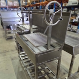 NEW Double Height Adjustable Argentinian BBQ with V Grate Grill - ARG-0720