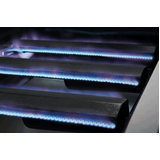 1200 Series Black Enamel 4 Burner Built In BBQ w/ Cast Iron Burners & Grills - BBG1240BB