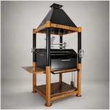 360° Open-Fire Grill Cold-roll steel - TAGWOOD - BBQ02SI